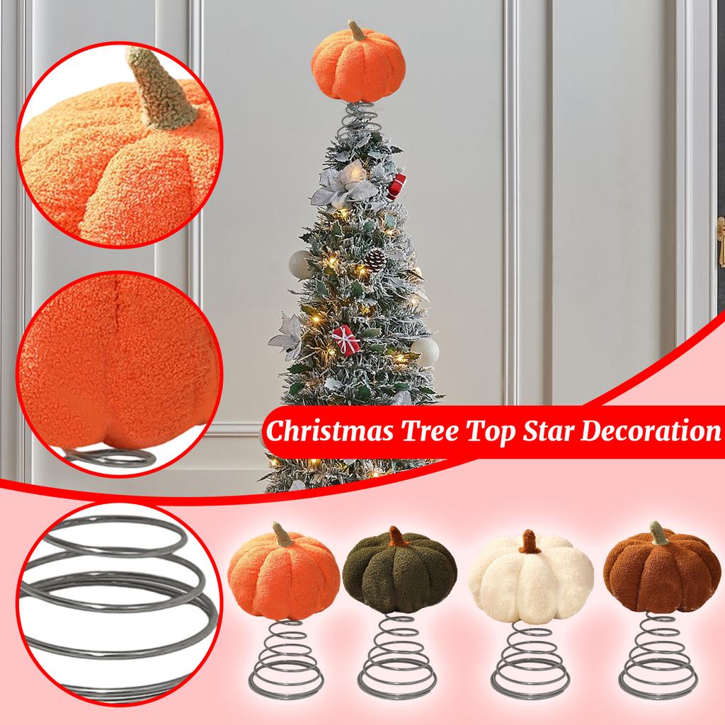 Pumpkin Tree Top Decoration With Party Decoration, Holiday Desktop Decoration