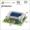 Barcelona Fotballstadion Mikroblokker Byggesett Miniklosser Arkitektur Byggeklosser Leker for Voksne Fotballbane Gave