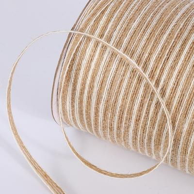 Zarif 0.6cm Beyaz Kenar Balık İpek Kenevir İpi Balıkçılık İpek Kenevir Rulo Jüt İpi Kurdele Kurdele DIY El Yapımı Tatil Dekorasyonu Keten Ev Dekorasyonu