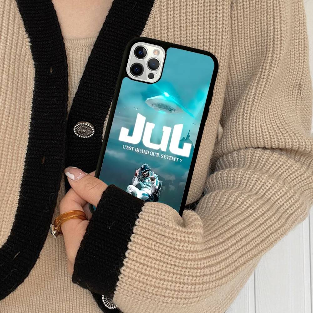 Rapper J-JuL C'est Pas Des Lol Phone Case Wireless Charging PC+TPU For IPhone 11 12 13 14 15 16 17 Pro Max Plus Case