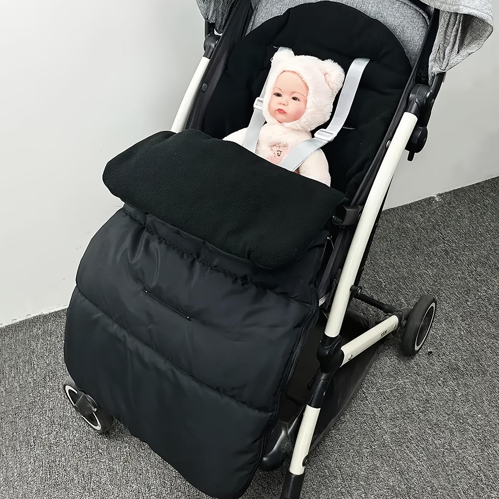 

Windproof Stroller Foot Cover - Warm & Secure Fit, Simple Design for Autumn/Winter. Durable & Easy to Use. Keep Baby Cozy! чорний