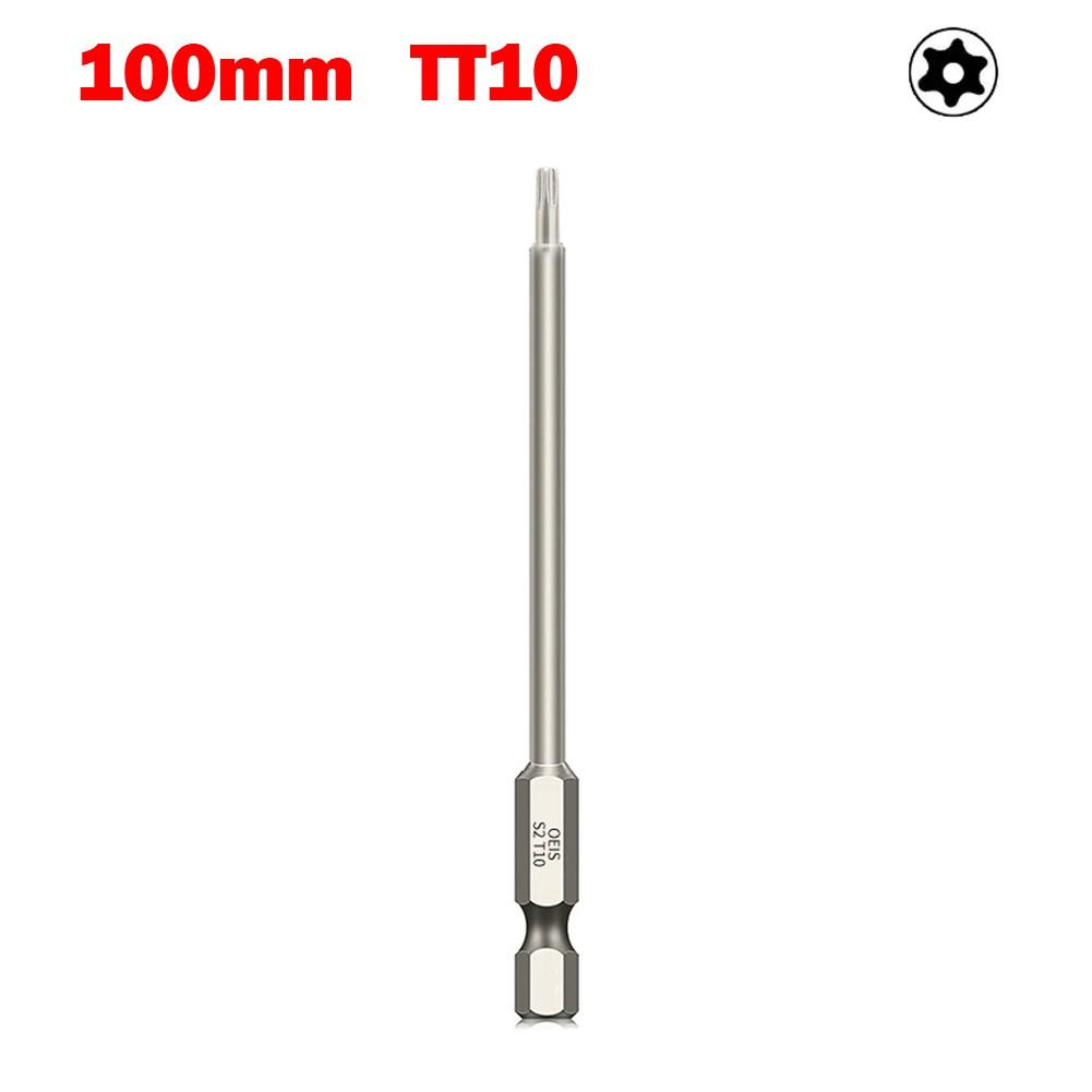 Přesný Torx šroubovací bit s délkou 100 mm pro DIY a profesionální použití