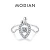 26 Style CZ Heart Flower Infinite Symbol Link Chain Ring 925 Sterling Silver Hearts Adjustable Rings For Women Jewelry