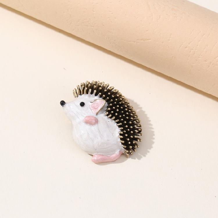 Delicate Drip Glaze Hedgehog Pin Elegant Jewelry Item For Clothing Accent Accessories Handmade Gift For Friend