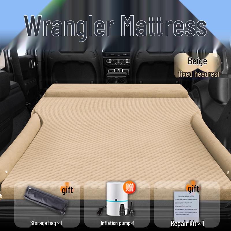 Nadmuchiwany materac samochodowy do Jeepa Wranglera: Nadmuchiwany materac do spania do bagażnika i na tylne siedzenie