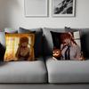 Anime M-Makima Throw Pillow Cover 45x45cm Soft Cozy Cotton Decorative Pillowcase Covers With Zipper For Couch Sofa Bedroom