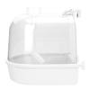 1Set Parrot Bath Box Premium Plastic Bird Bathing Tub Small Bird Shower Box Cage Accessories Stress Relief Bath Basin for Budgie
