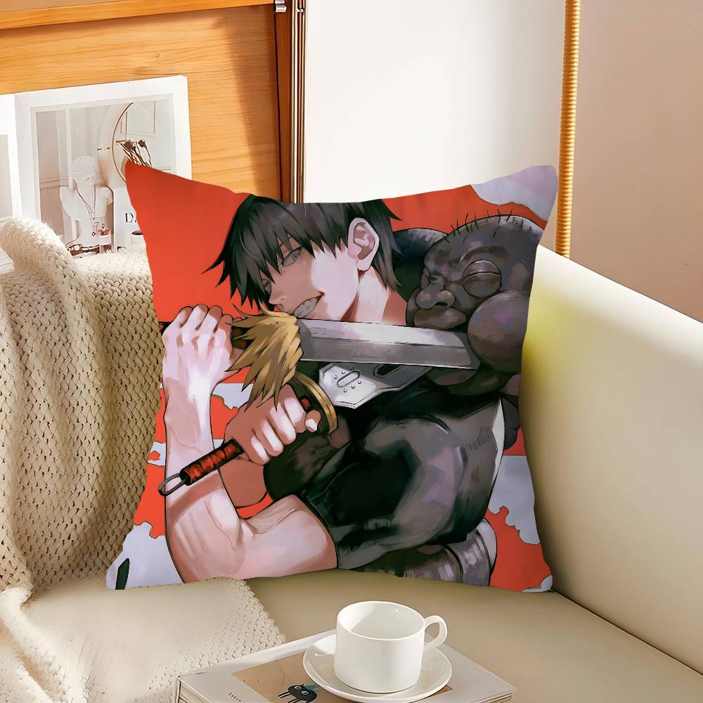 F-Fushiguro Toji Cushion Cover Pillowcase Upholstery Sofa Throw Pillow Home Decor Pillowcas