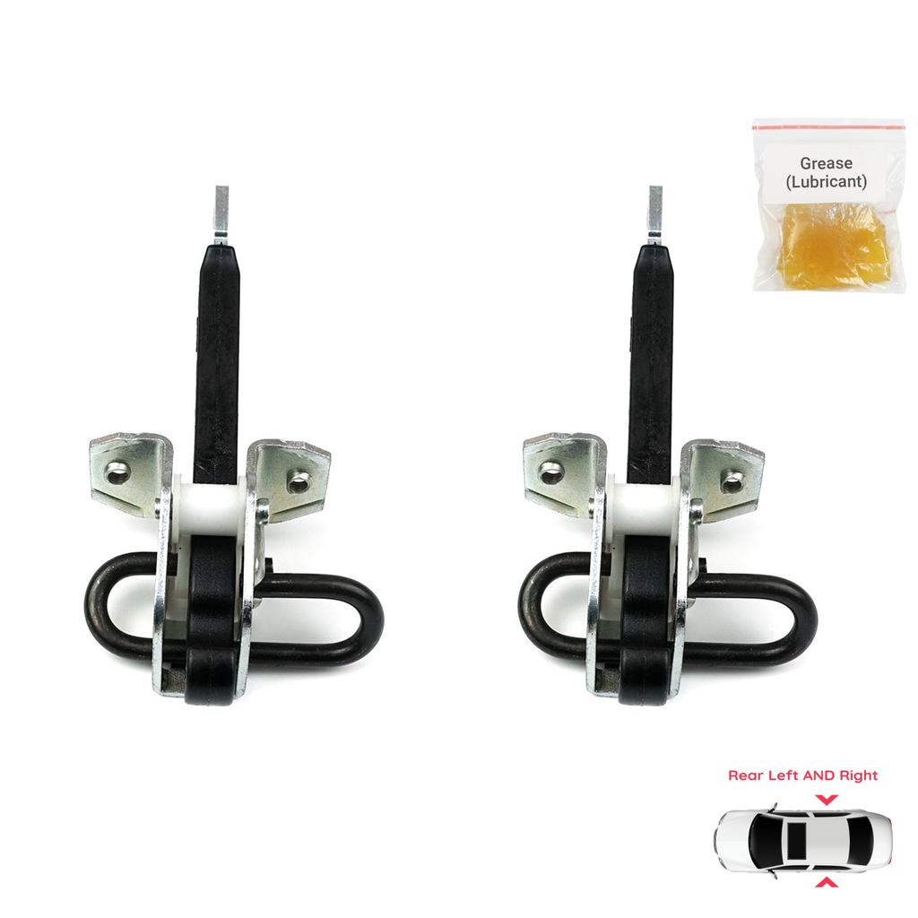 BDP1068-1 2 Pieces Rear Left AND Right Door Catch Hinge Brake Stop Check Strap Limiter for BMW 5 Series E39 1995-2004 4/5 Door 51228193448