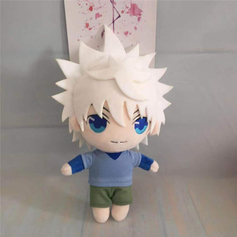 

New Cute Hunter X Hunter Plush Doll Set Gon Killua Hisoka Soft Stuffed Anime Character Toy Cute Cartoon Figure for Kids Fan Collection Gift Home Decor 20cm белый