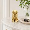 3D Printed Dog Figurine Mini Bow Tie Dog Collectible Statue Animal Shape Desktop