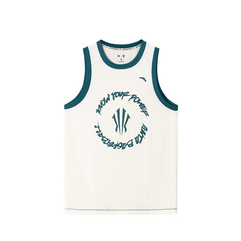 

Anta Basketball Series Kyrie Irving Comfortable Casual Simple Loose Sports Vest Unisex Vests Vanilla-White 172521101-1 L