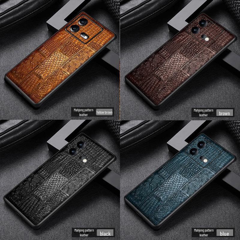 

Защитный чехол из коровьей кожи iQOO Neo9: Высококачественный чехол из натуральной кожи для Neo9pro iQOO Neo 9 чёрный