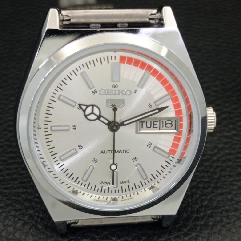 REFURBISHED SEIKO 5 AUTOMATIC 6309A VINTAGE JAPAN MENS SILVER WATCH A440883-4 Sk-a440883-1