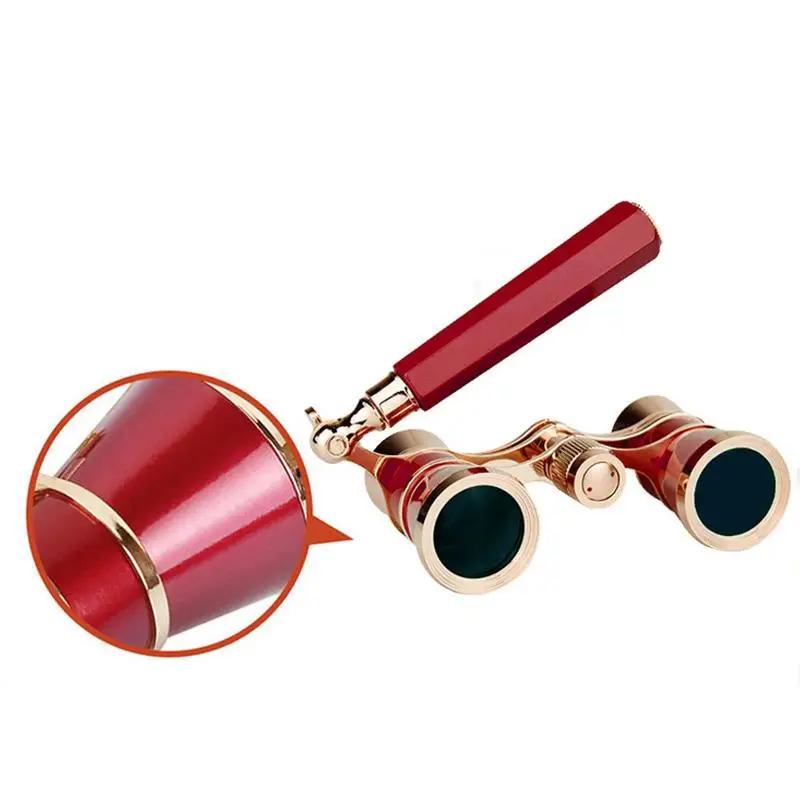 Opernglas Fernglas Metallgehäuse Mit Kette/Griff Theaterfernrohr Damen Mädchen Optisches Design Geschenk Retro Fernglas
