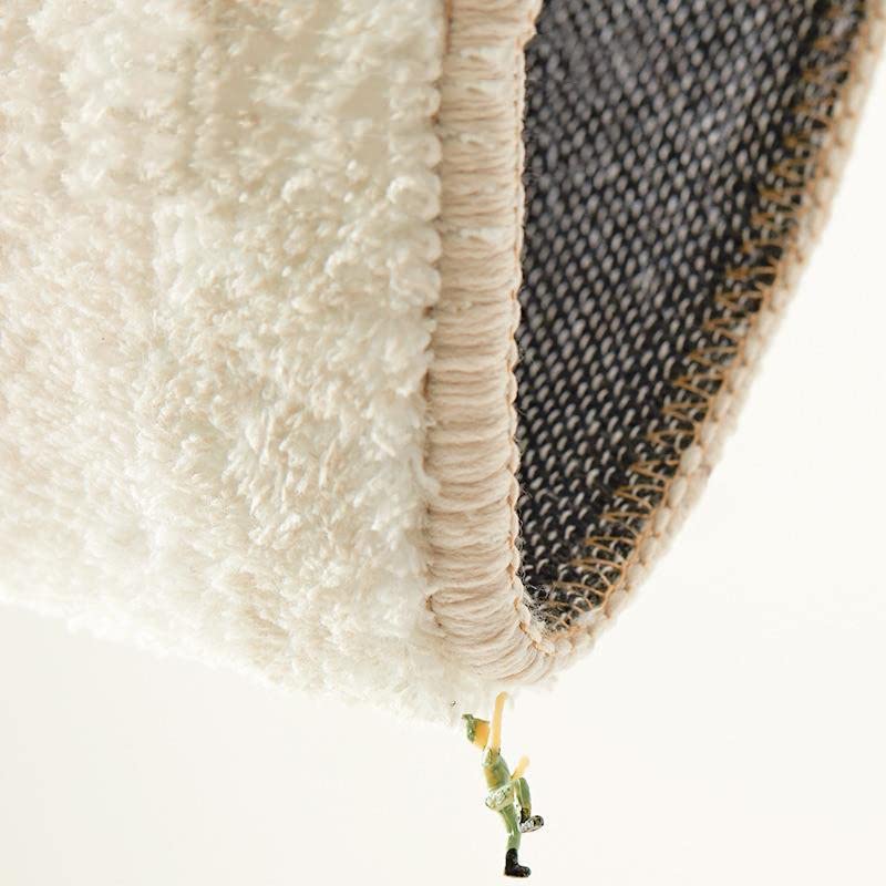 Nordic Area Rugs Round Cute Flower Shaped Shaggy Soft Short Pile Anti Slip Bath Floor Mat Bedroom Kids Room  Home Decor