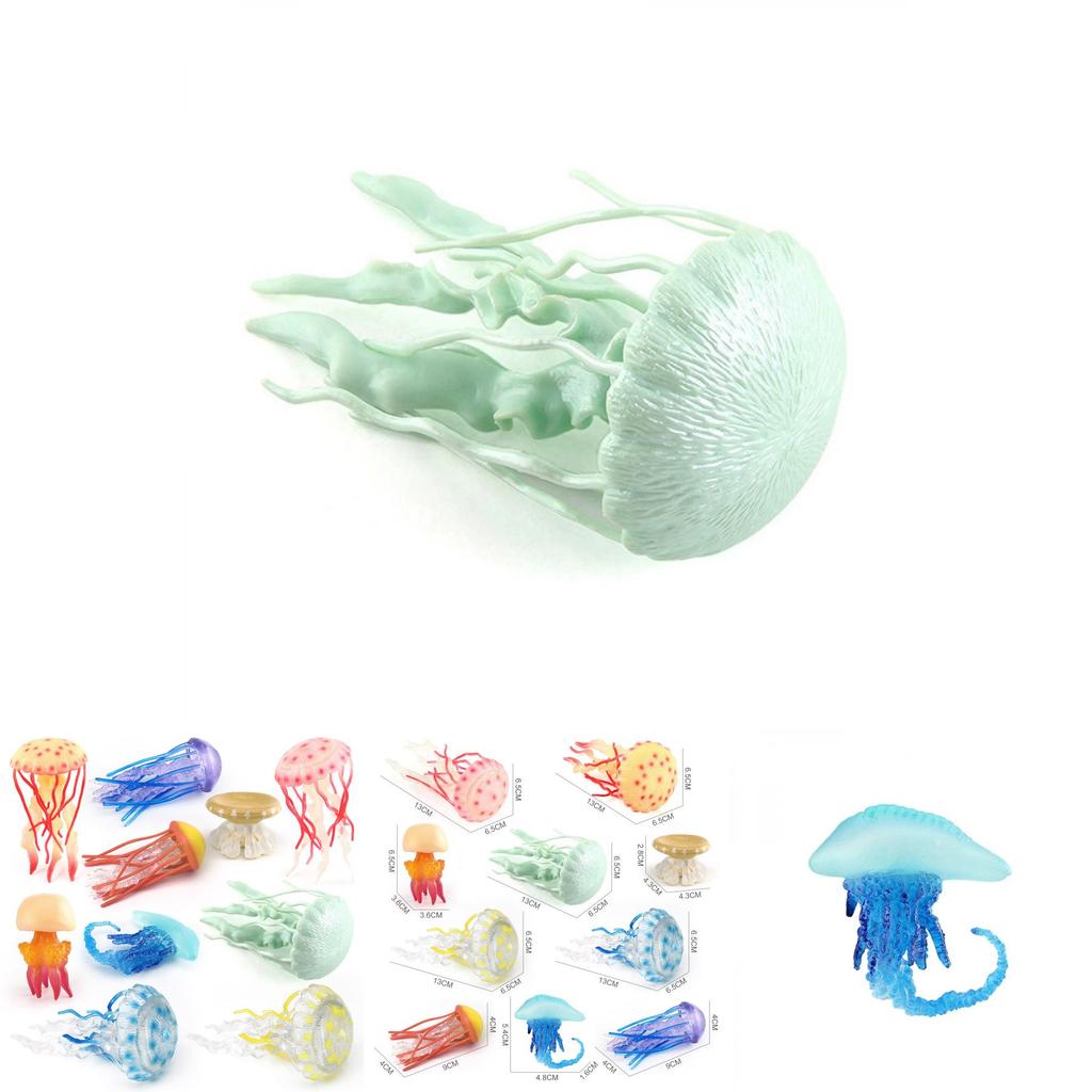 Marine Ocean Marine Life Plastic Jellyfish Model Desktop Decor For Aquarium Enthusiasts