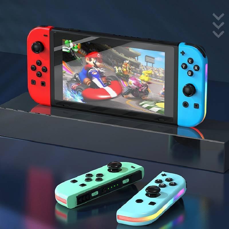 Colorful Rgb Light Switch Joycon Controller With Vibrant Vibration And Motion Sensitivity