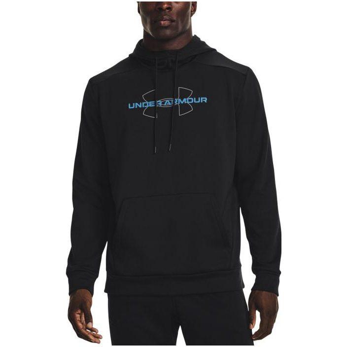 Under Armour Sweatshirts Men's Black Hooded Moderate Regular 1373356-001