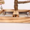 Lovebirds Parrots Cage Perch Stand Bridge Swing Set Climbing Wooden Bridge Training Toy for Pet Bird
