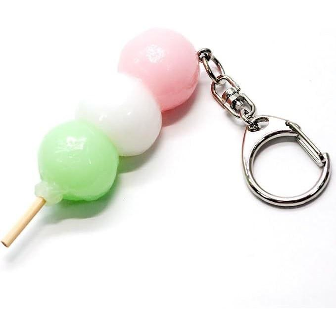 Accessoires Coco Chaque fois que vous le voyez, votre estomac gargouille Boulette tricolore Échantillon de nourriture Porte-clés Mignon Intéressant Cadeau Souvenir 131OK