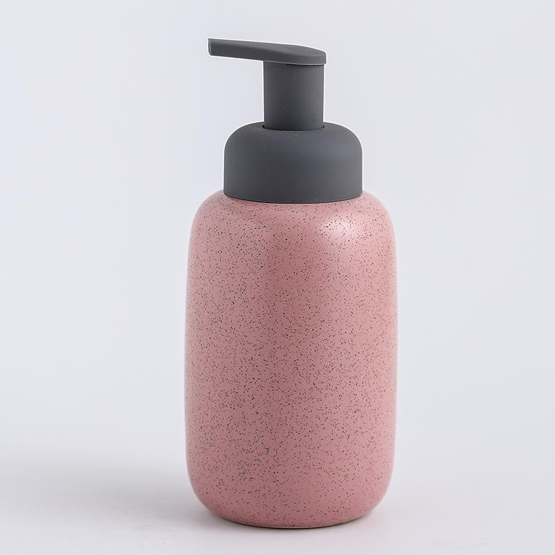 Ceramic Foam Soap Dispenser Bottle Kitchen Hand Sanitizer Bottle Shampoo Body Wash Lotion Bottle Customizable Logo for Hotels