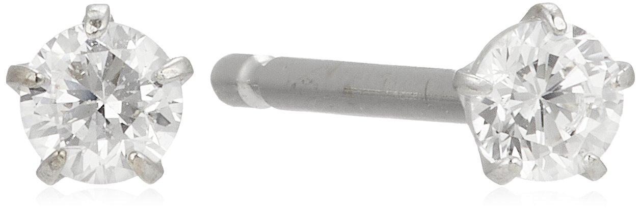 

ESTELLE [Official] Women s Earrings, 18K White Gold with Cubic Zirconia (SS), 0231-3429-0017-0000