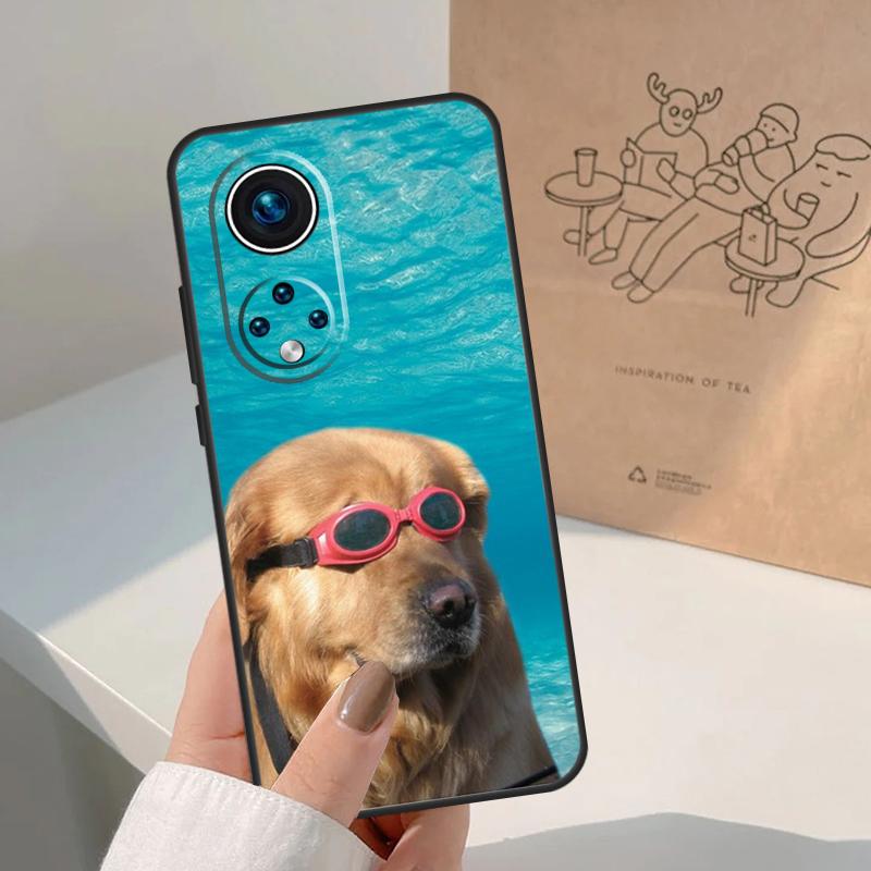 Cartoon Golden Retriever Dog For Honor Magic 8 Pro 7 6 5 Lite Case For Honor Win RT 200 400 50 70 90 X8b X9a X9b X9c X9d