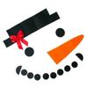 Christmas Theme Garage Door Decor DIY Snowman Elk Hat Bow Xmas Party Funny Decoration Props Supplies