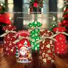 50pcs 2025 Christmas Candy and Cookie Gift Bags with Ribbon Drawstrings