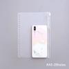 Convenient Clear PVC A5 A6 A7 Binder Pockets Clear Zipper Folders For 6-Ring Notebook Binder Files Reports Binder