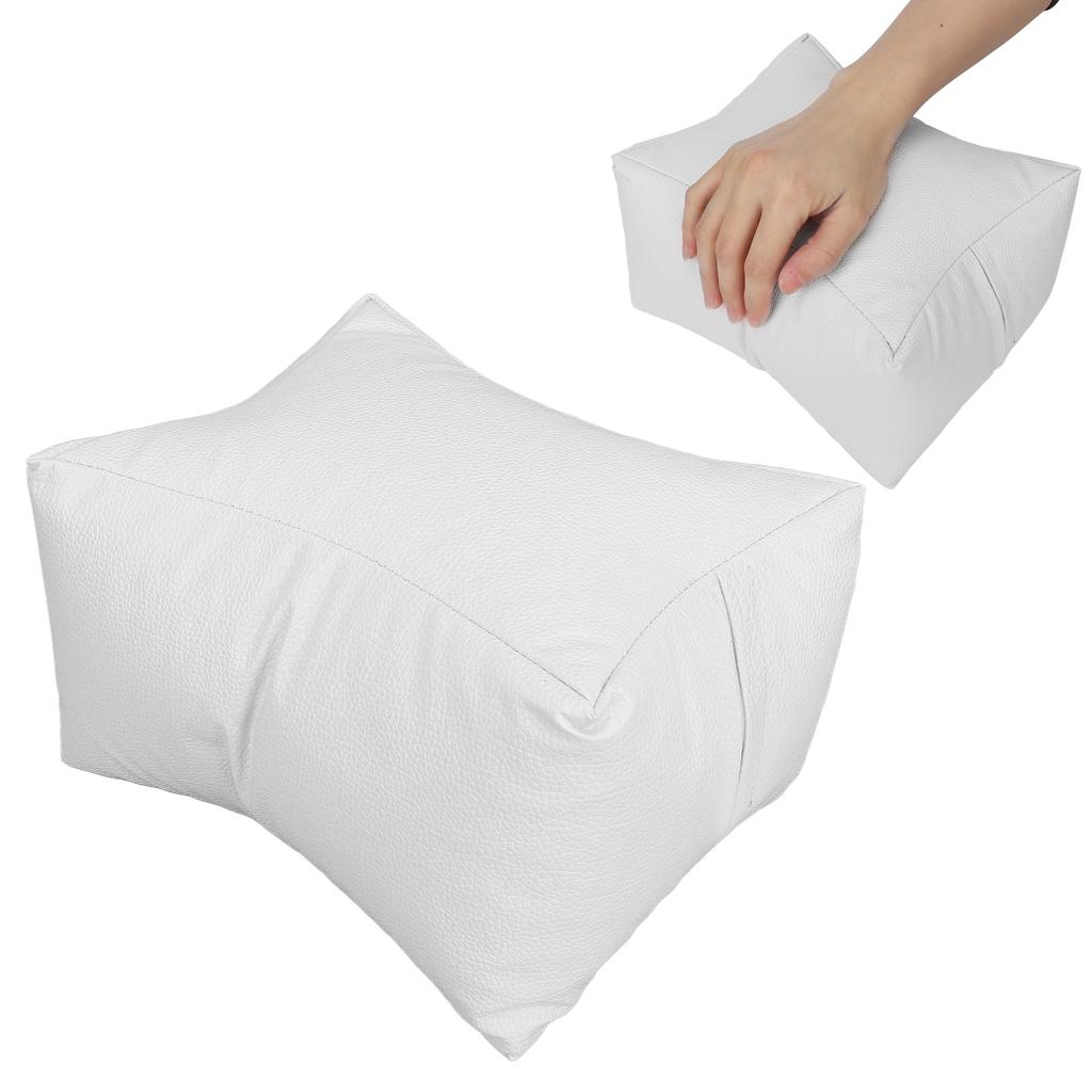 Almohada de Mano para Uñas Piel Sintética Suave 3 Alturas Desmontable Impermeable Cojín Reposabrazos para Salón de Uñas