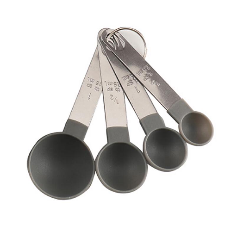 Stainless Steel Handle Plastic Measuring Spoon Set