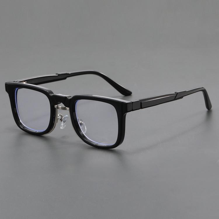 New German Niche Square Personality Anti Blue Light Glasses Women Men 2024 High Quality Trending Product Retro Computer Glasses