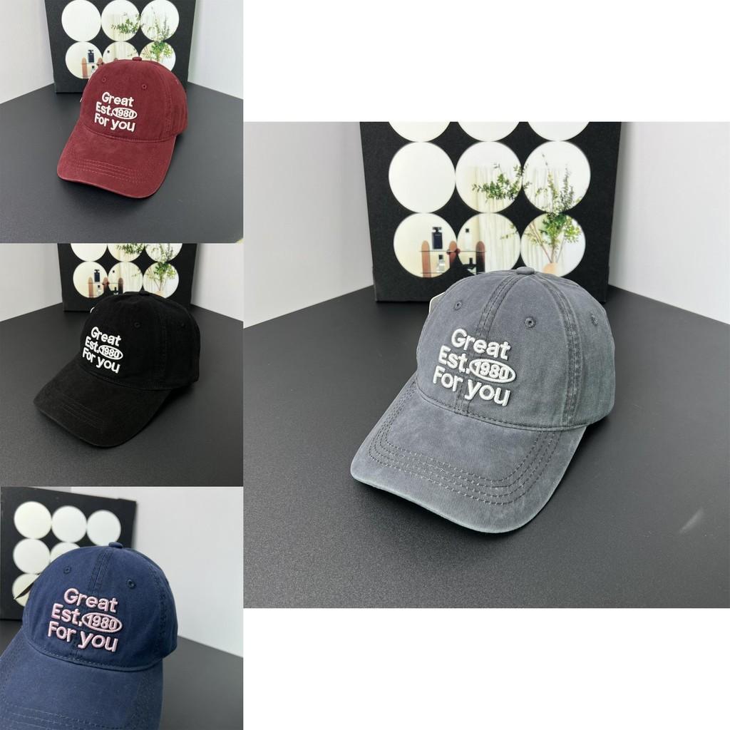 Unisex Cotton Baseball Cap With Embroidered Letters For Casual Sun Protection