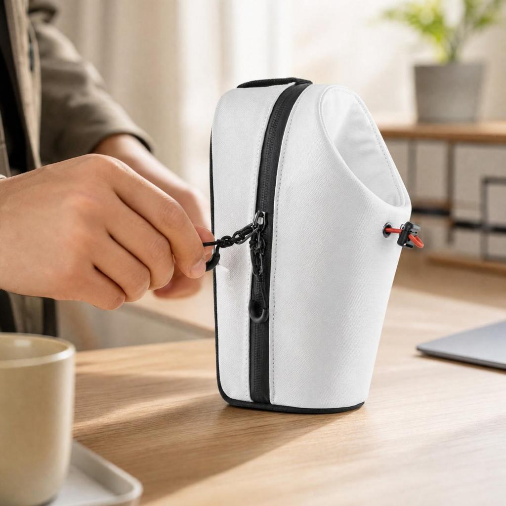 Adjustable Straps Cycle Handlebar Storage Bag Zippered Bike Frame with
