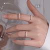 Elegante Parel Index Ring voor Vrouwen - Uniek, Stijlvol, Verstelbaar Ontwerp