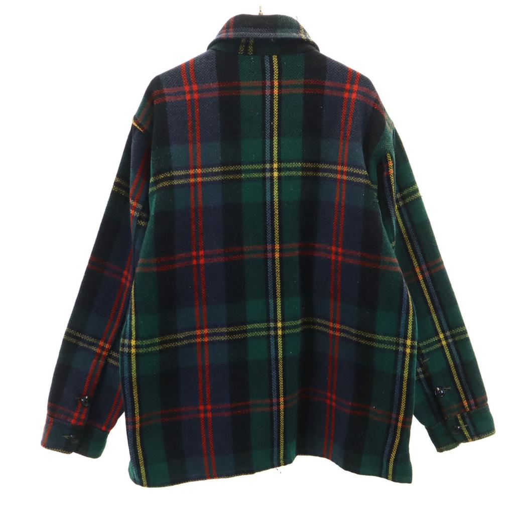 JOHNSON 50s 60s vintage Check Pattern Long sleeve Flannel shirt Men's Used