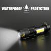 Q5 LED Mini Flashlight Built In Battery Zoom Torch COB Lamp 2000 Lumens Adjustable Outdoor Waterproof emergency Pocket Light