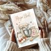 A5 Spiral Personalized Recipe Notebook - Handmade Kitchen Diary
