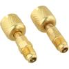 2 Pcs R32 R454B Adapter Fittings HVAC Quick Connect Adapter, 1/4" Female To 1/4" Male Reverse Thread For Leak-Free Secure Connection In Automotive