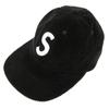 Used Supreme SUPREME Corduroy S Logo 6-Panel Cap Shallow Corduroy Logo Black /MG GY18
