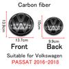 Rsq1 For VW Passat B8 2016 2017 2018 Logo Car Badge Hood Front Grille Rear Trunk Emblem Decoration Accessories Replacement Parts