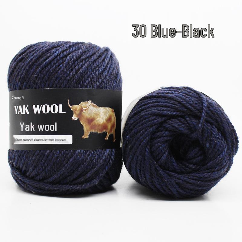 Hand-Knitted Medium-Thick Yak Wool Yarn for Scarves, Hats, Coats, Vests, and Sweaters