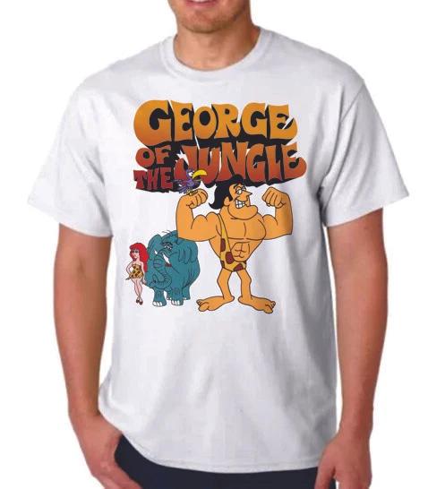 GEORGE OF THE JUNGLE T-T-shirt - Cartoon JAY WARD Cereal Quisp S