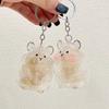 Organizer Pendant Hamster Fur Storage Keychain Pet Shaped Pet Hair Memorial Keyring  Jewelry Gift