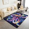 Ocean Themed Living Room Rugs for Bedroom Area Rug Octopus Decor Carpet for Boys Girls Teens Tentacles Indoor Floor Mat Black