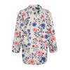 Women's Fashion Casual Lapel 3/4 Sleeve Print Shirt Women's Button Up Tops