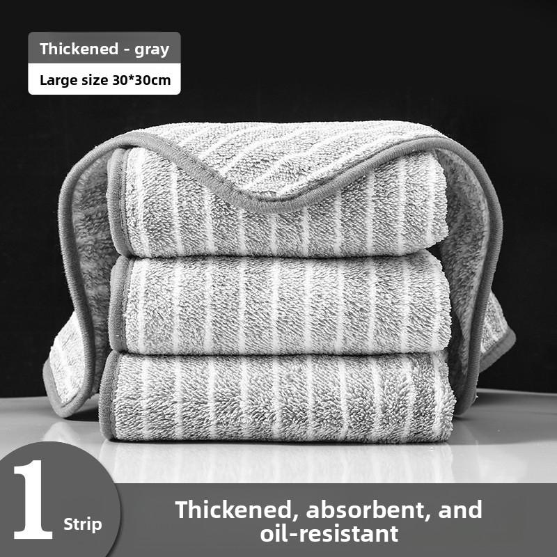 Household Dishcloths Do Not Shed Fibers, Do Not Stick To Oil, and Are Absorbent. Kitchen Cloths with Lanyards Are Easy To Clean and Absorb Water