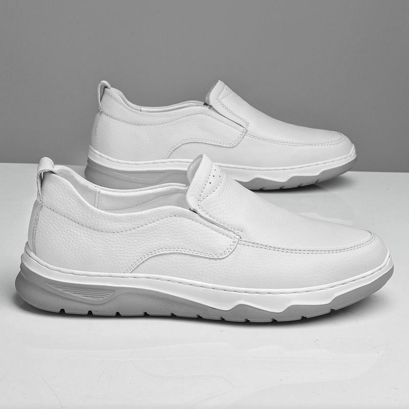 High Quality Casual Leather Shoes Fashion Slip on Office Business Shoes Comfy Men's Loafers Classic Male Dress Shoes Moccasins